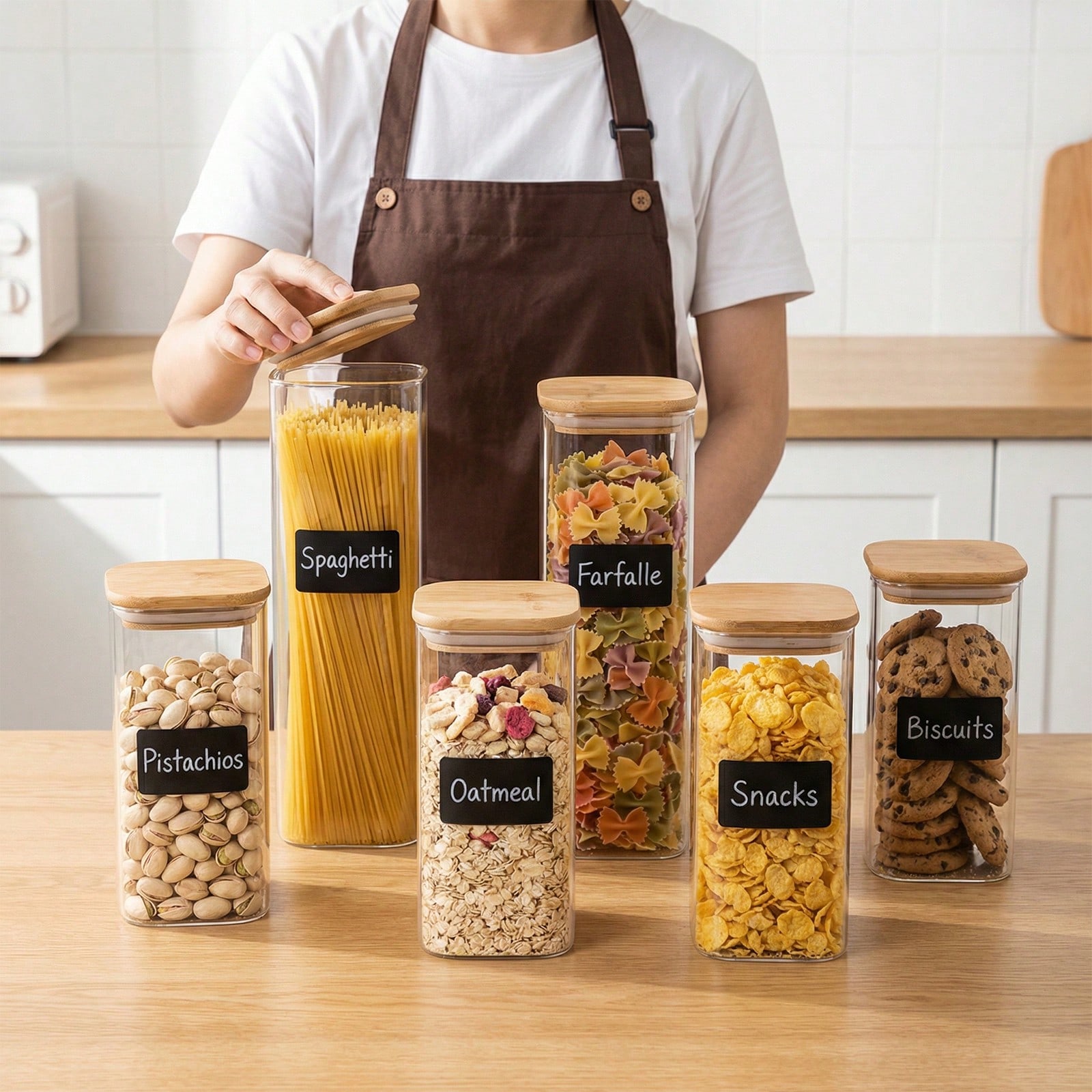 Food Storage Containers Glass - 6/12pcs Glass Food Storage Containers With