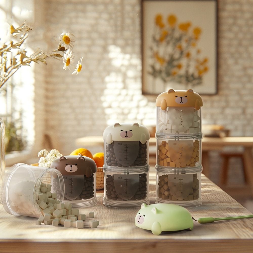 Food Storage For Dog - Practical Plastic Multi-Layer Cat Food Box
