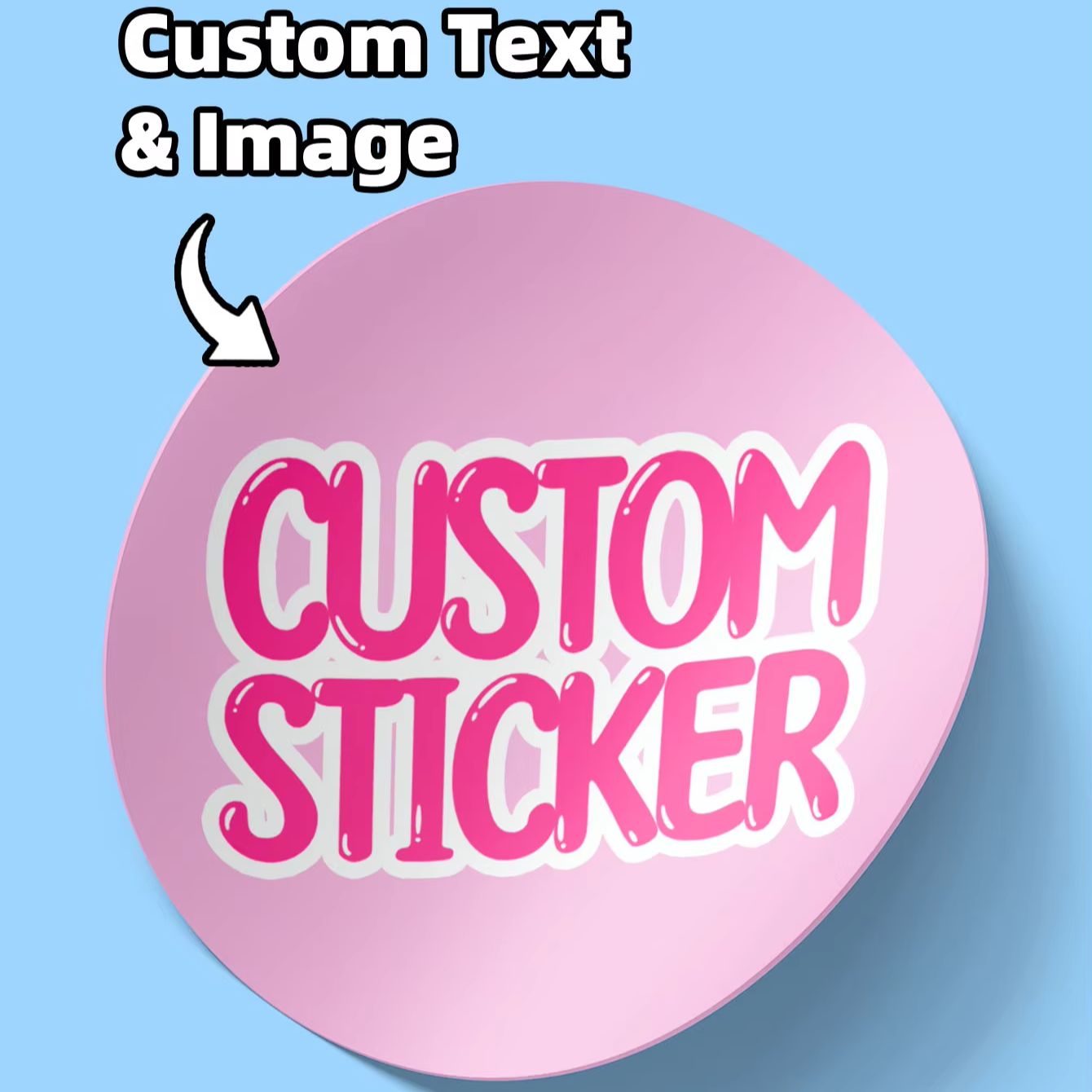 Food Storage Tank - 1-180PCS Custom Round Waterproof Stickers with