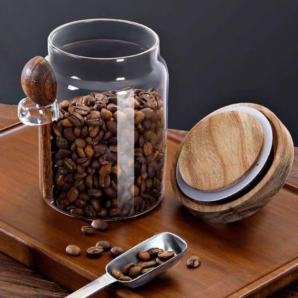 Food Storage Containers Glass - Transparent Glass Food Storage Canister with