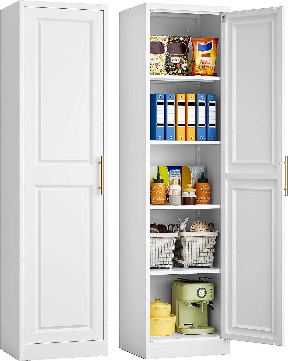 Food Storage Tank - Tall Narrow Storage Cabinet With One