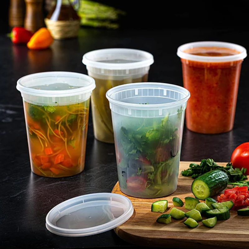 Food Storage Prep Containers - Food Storage Containers with Lids Freezer