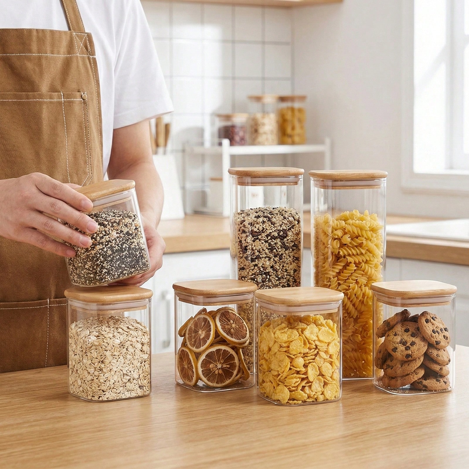 6/12pcs Glass Food Storage Con - Food Storage Containers Glass review and price
