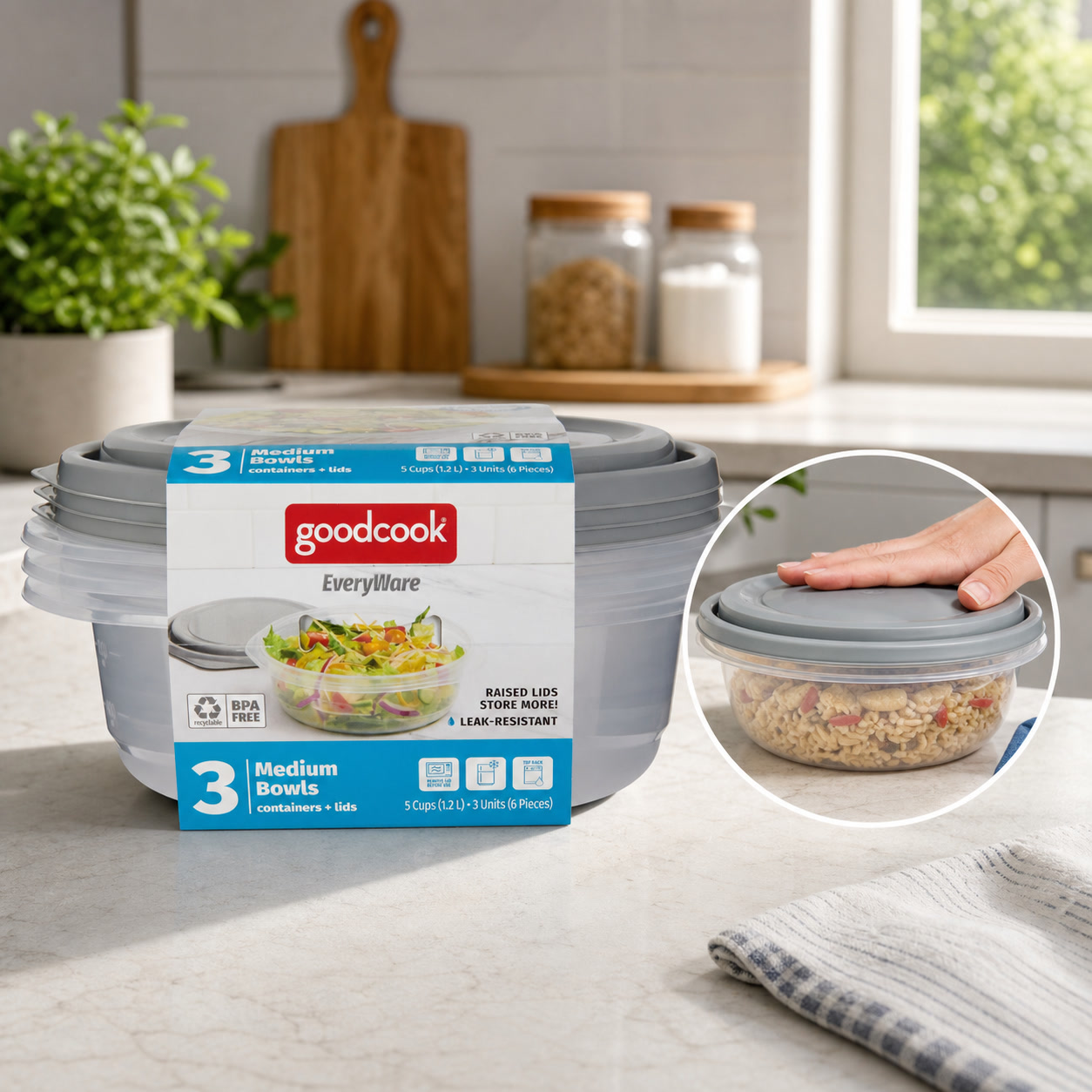 6pcs Round 5 Cup Food Storage  - Food Storage Prep Containers review and price
