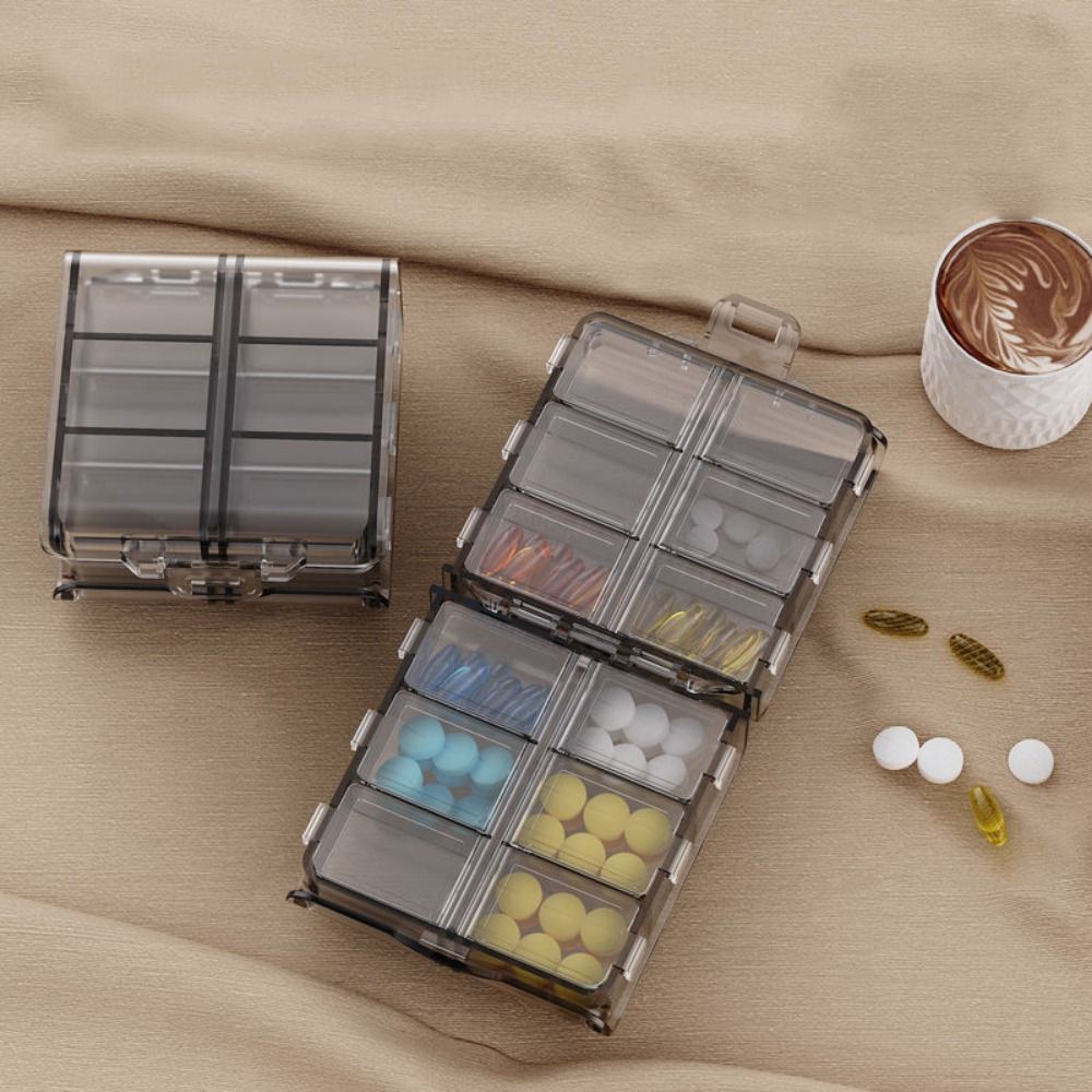 12 Grids Pill Dispenser Box Do - Xxl Food Storage Container review and price