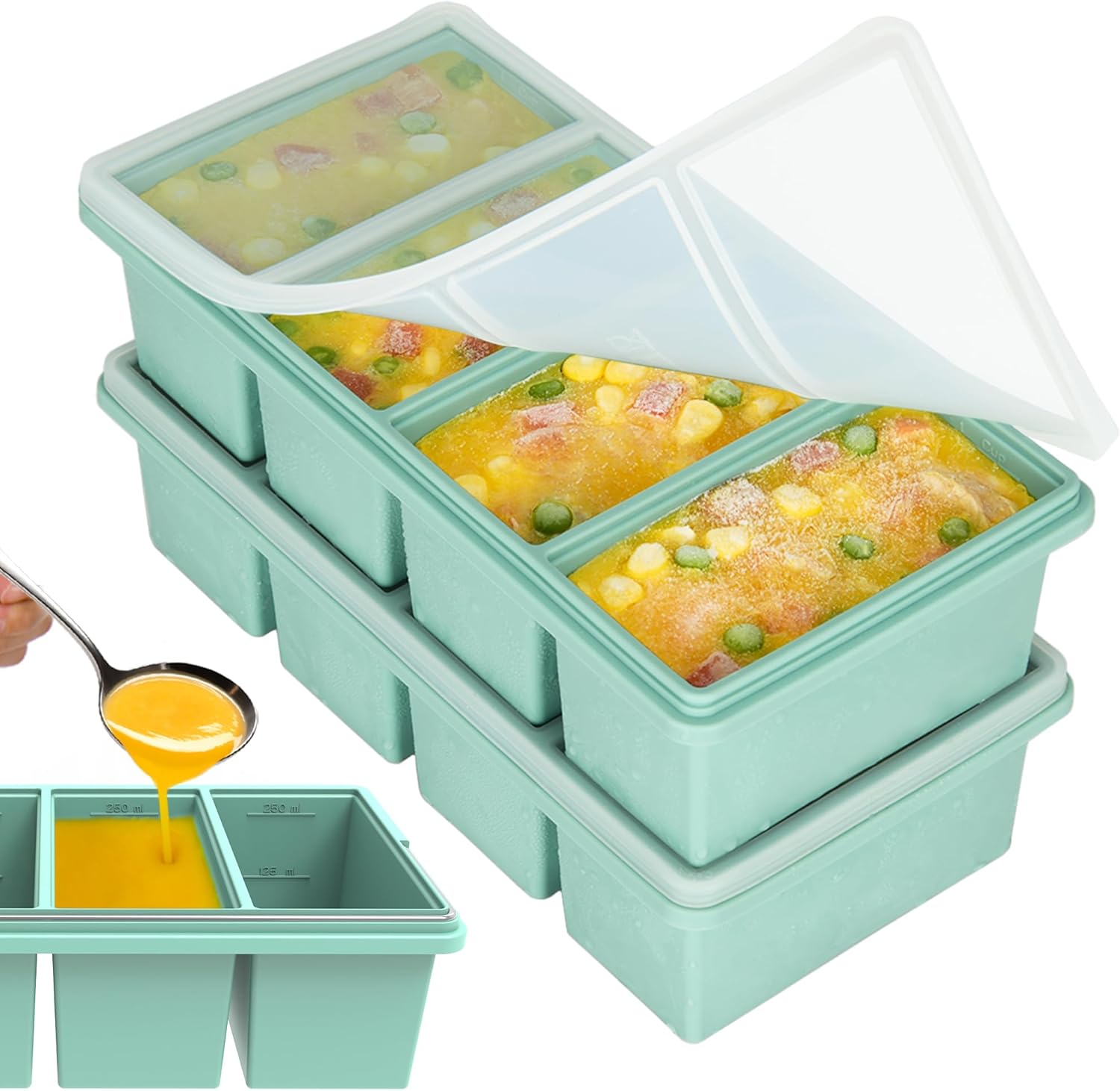 Silicone Ice Tray Mold 250ml 5 - Xxl Food Storage Container review and price