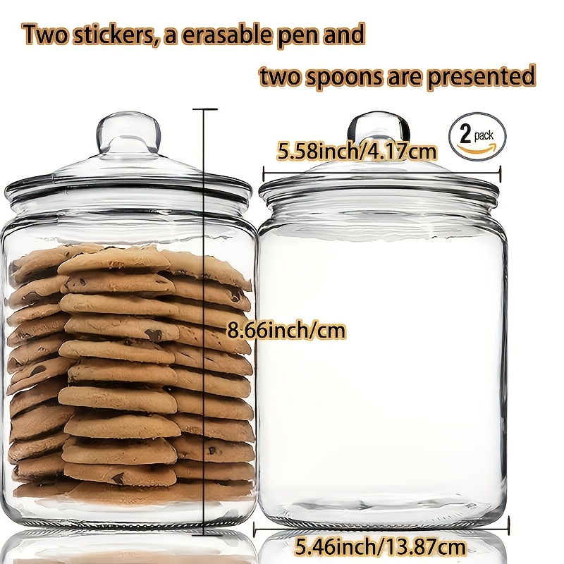 2pcs Glass Pantry Jar with Cla - Food Storage Tank review and price
