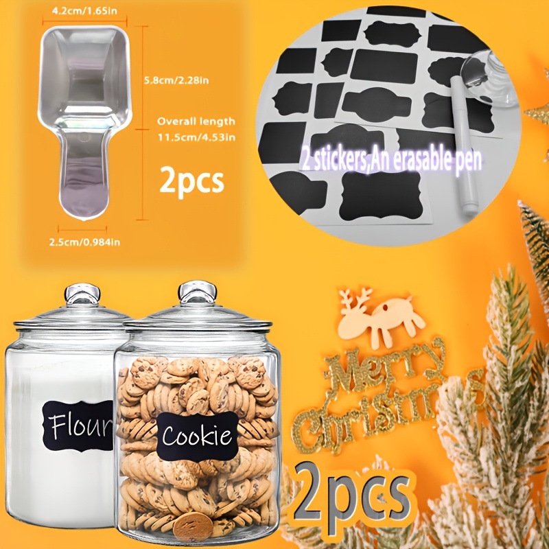 2pcs Glass Pantry Jar with Cla - Food Storage Tank review and price