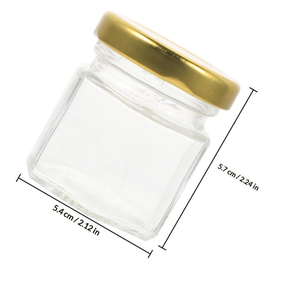 6Pcs Hexagon Shape Glass Jars  - Food Storage Glass review and price