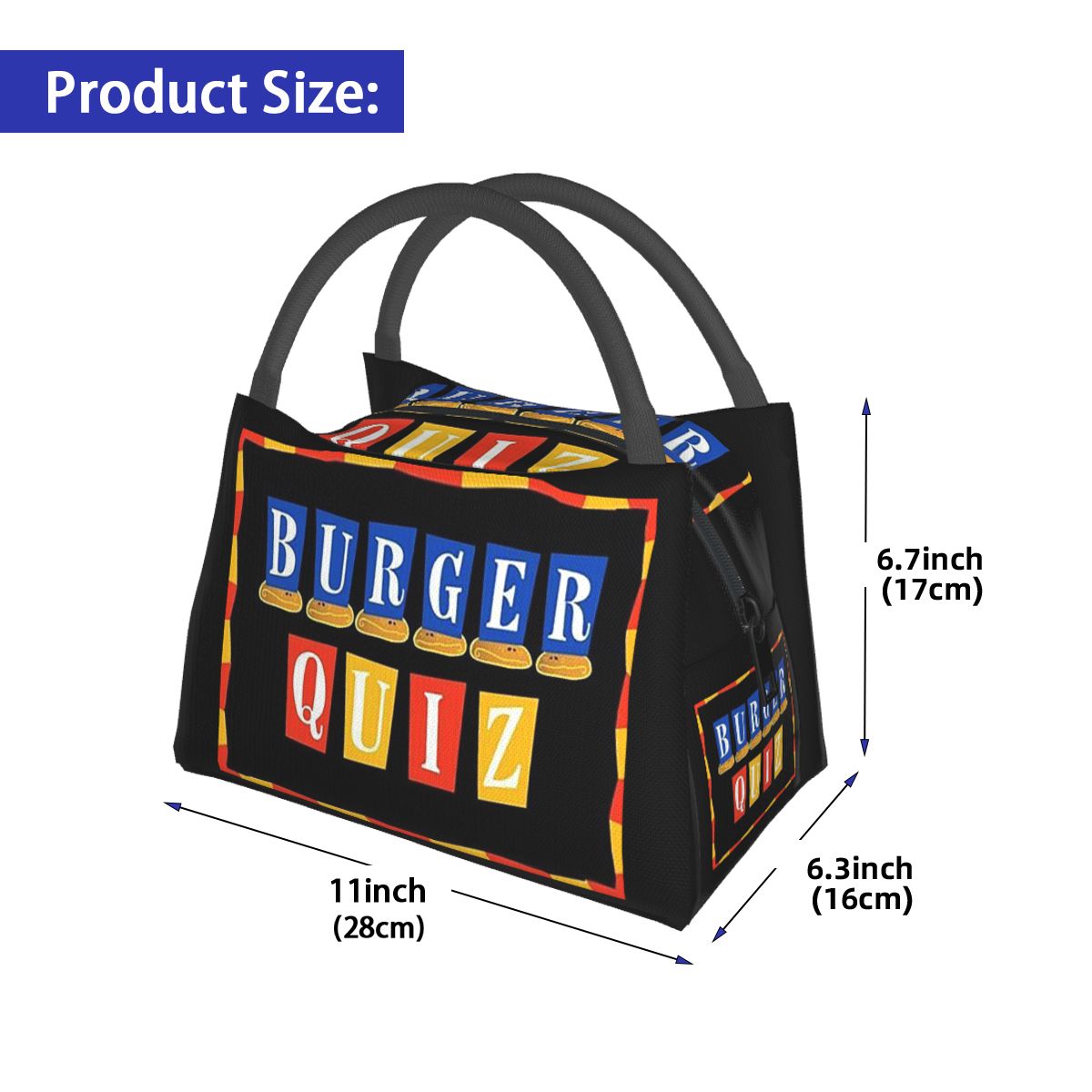Burger Quiz New Logo Insulated - Food Storage Quiz review and price