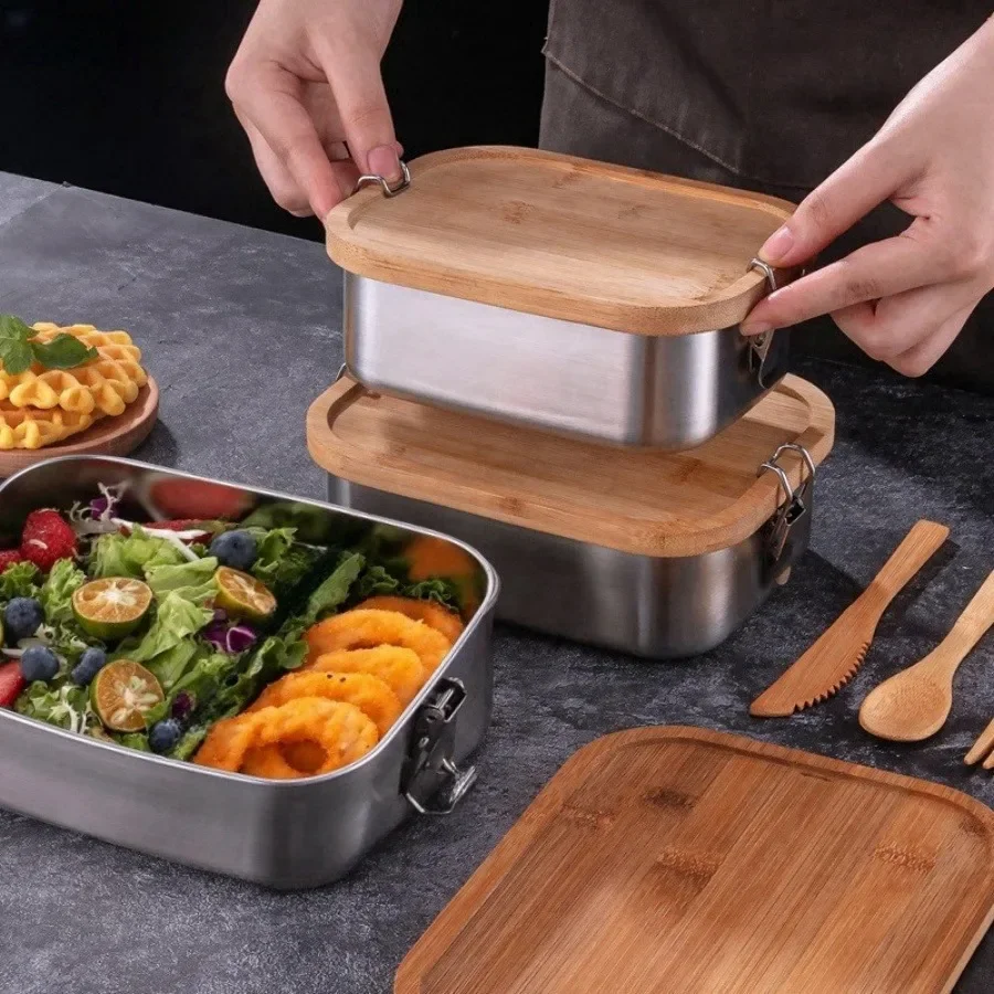 New 304 Stainless Steel Bamboo - Food Storage Time review and price