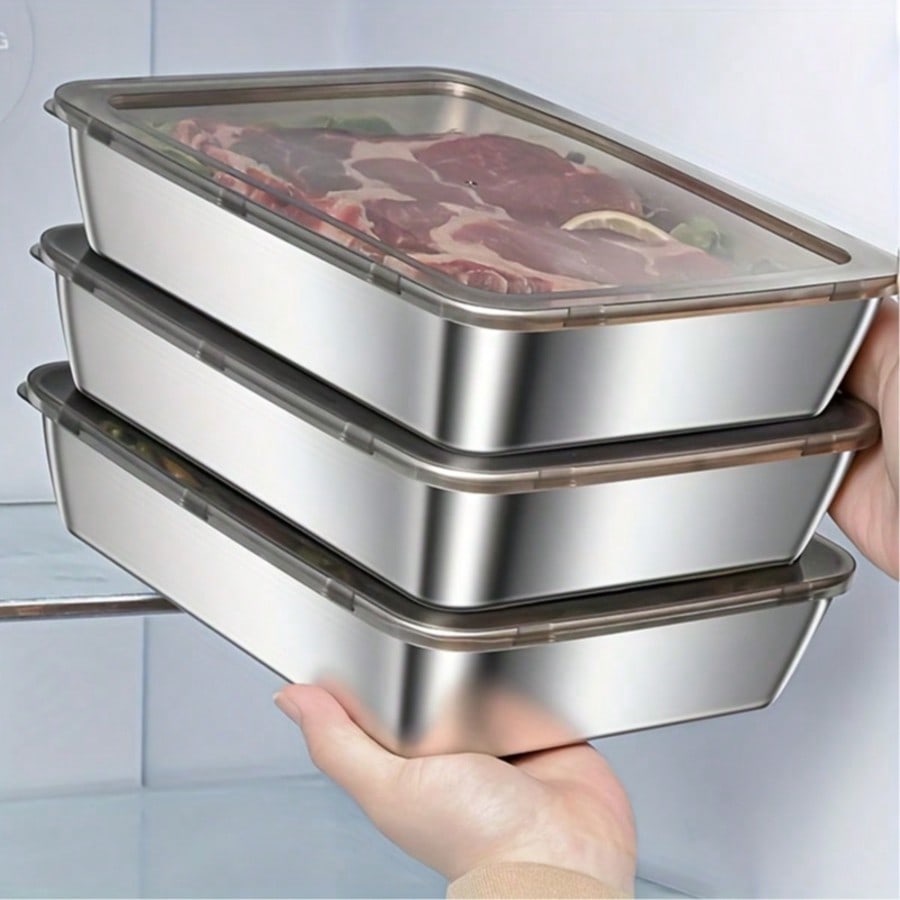 6pcs(3 Boxes+ 3 Lids) Stainles - Food Storage Prep Containers review and price