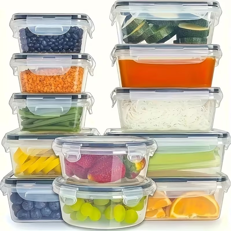 4-Piece Clear Food Storage Con - Food Storage Time review and price