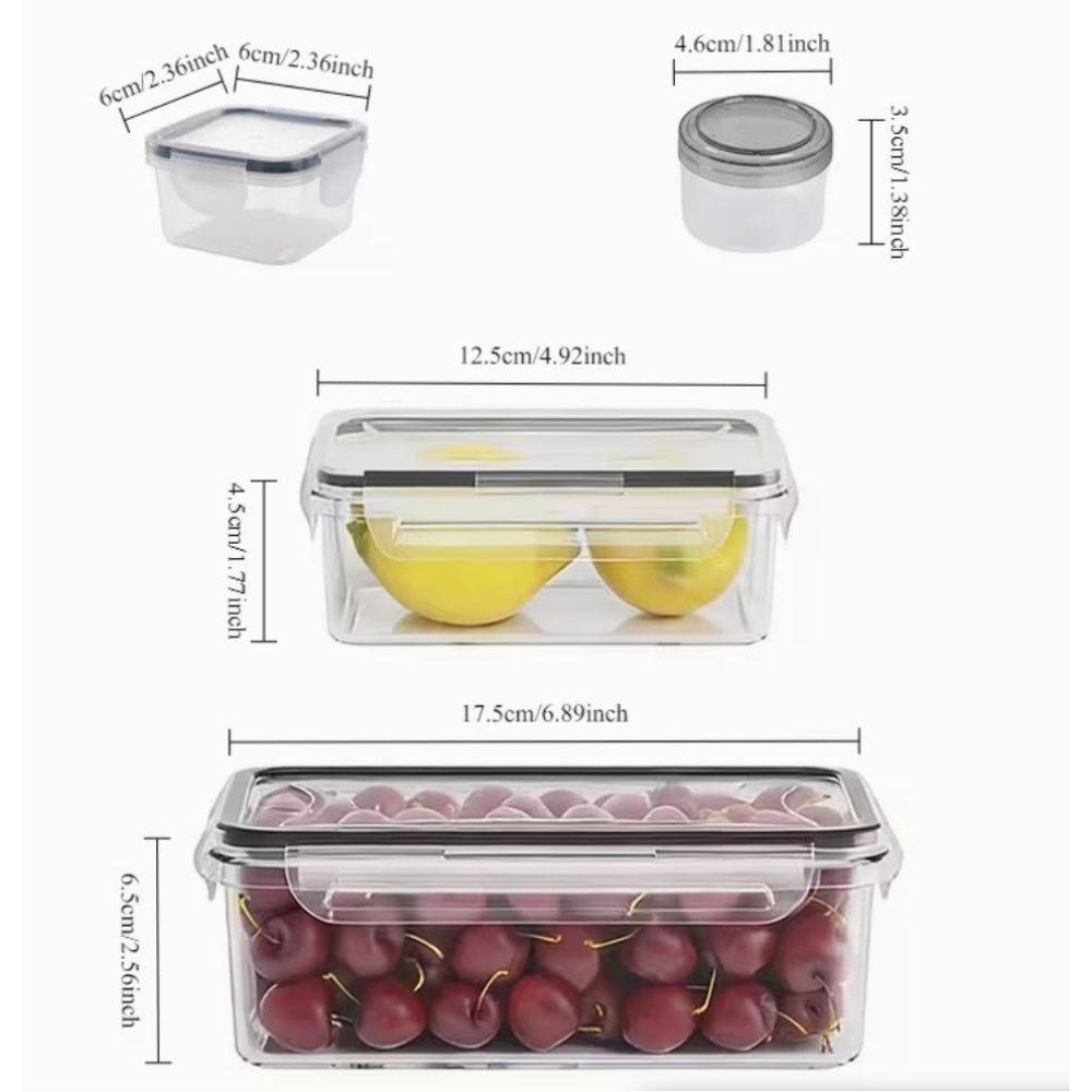 4-Piece Clear Food Storage Con - Food Storage Time review and price