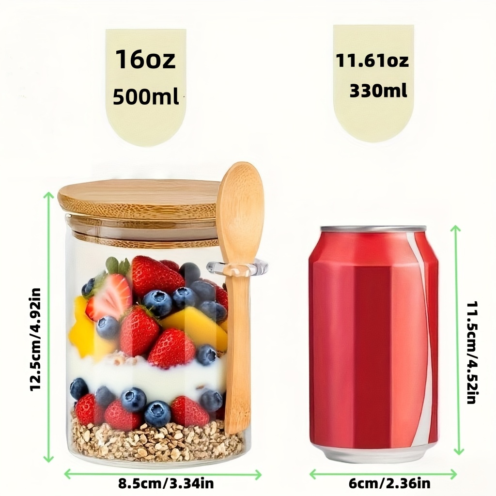1/2/4/8Pcs Oatmeal Glass Cup S - Food Storage Containers Glass review and price