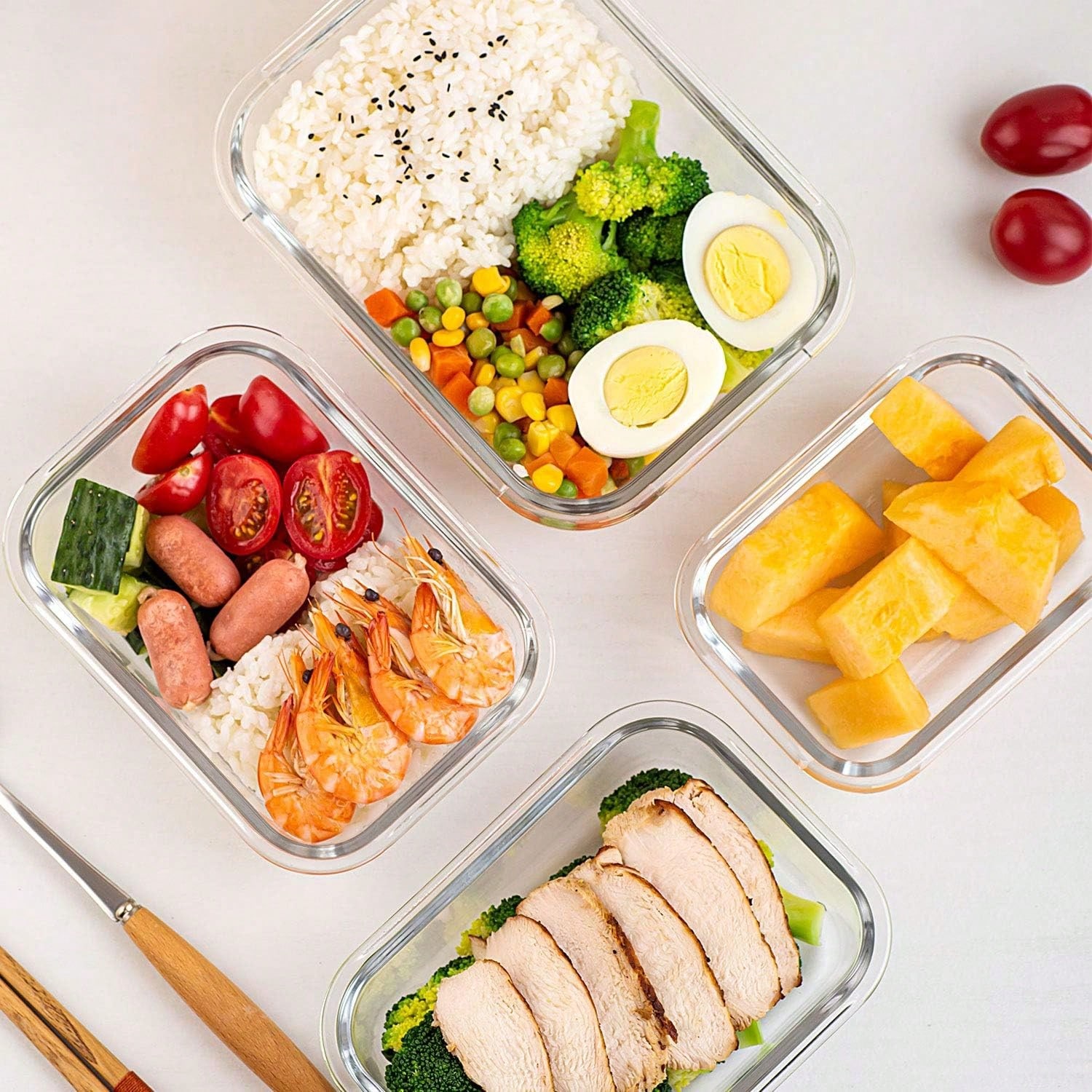 10 Pack Glass Meal Prep Contai - Food Storage Prep Containers review and price