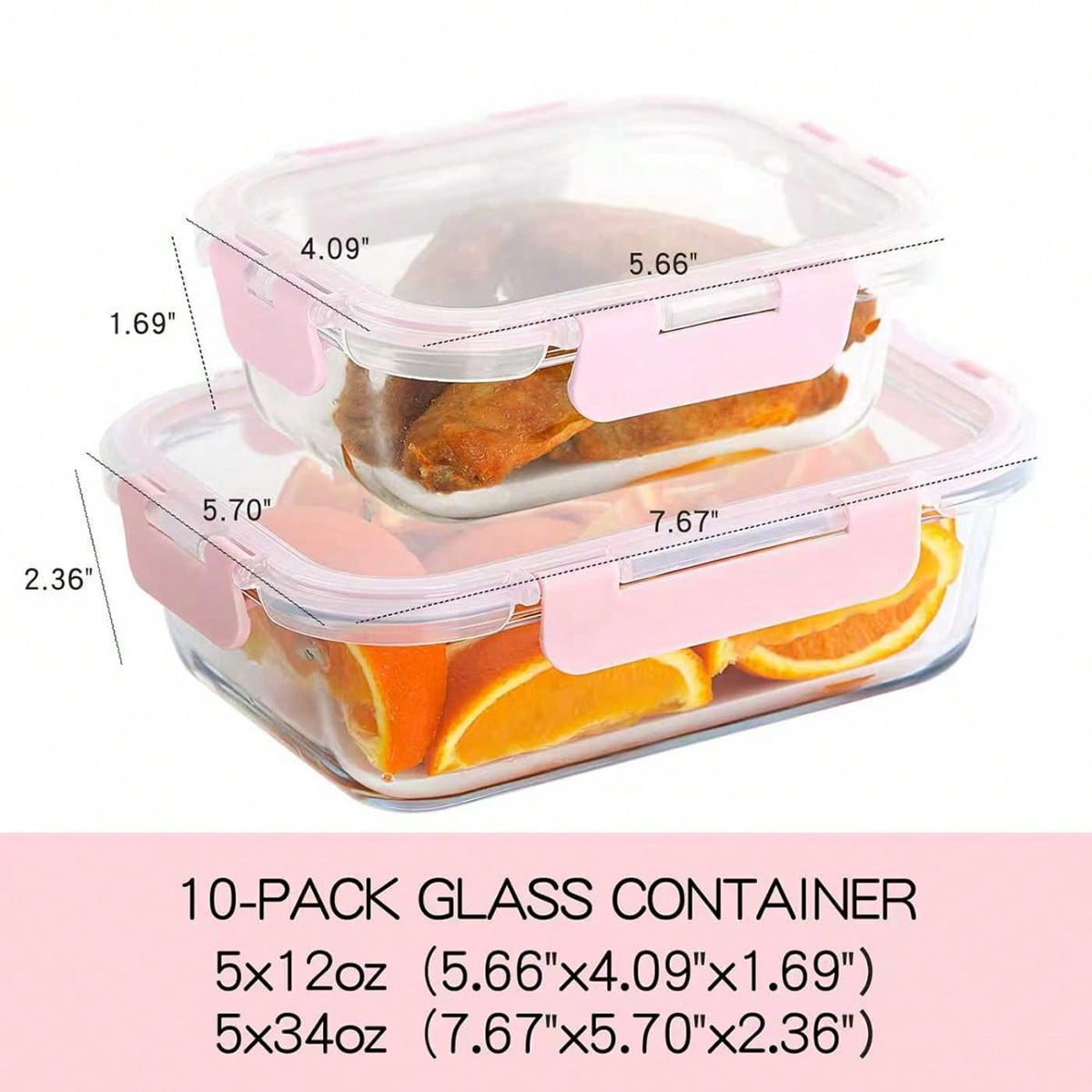 10 Pack Glass Meal Prep Contai - Food Storage Prep Containers review and price