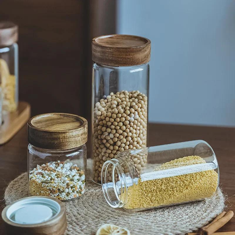 Wood Lid Orgnizer Glass Airtig - Food Storage Containers Glass review and price