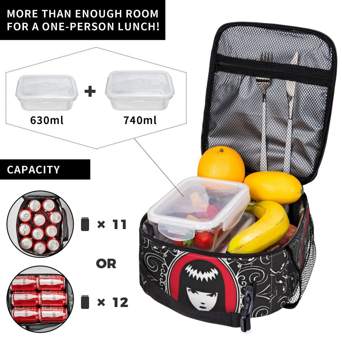 E-Emily The Strange Funny Prin - Xxl Food Storage Container review and price