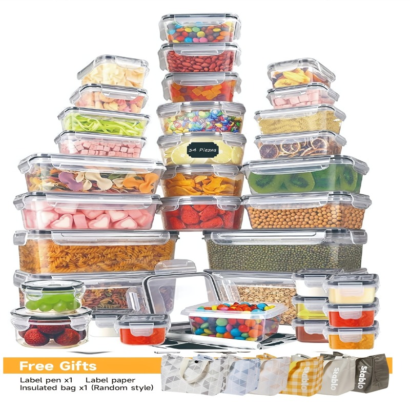 48PCS BPA-Free Food Storage Se - Food Storage Time review and price