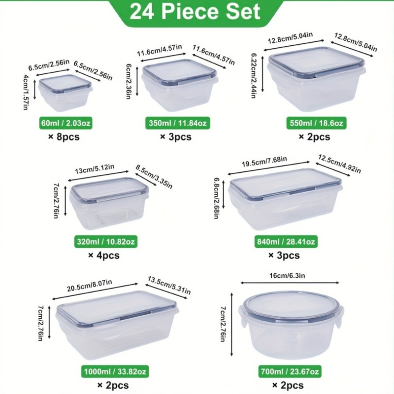 48PCS BPA-Free Food Storage Se - Food Storage Time review and price