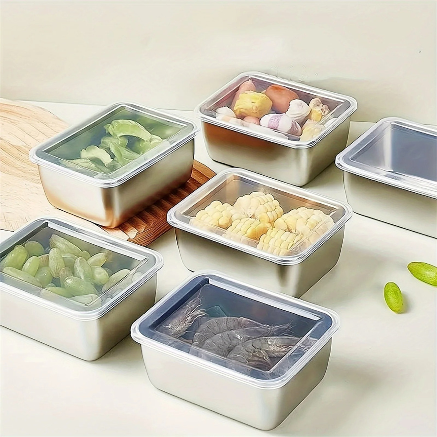 1/3/5pcs Stainless Steel Food  - Food Storage Time review and price