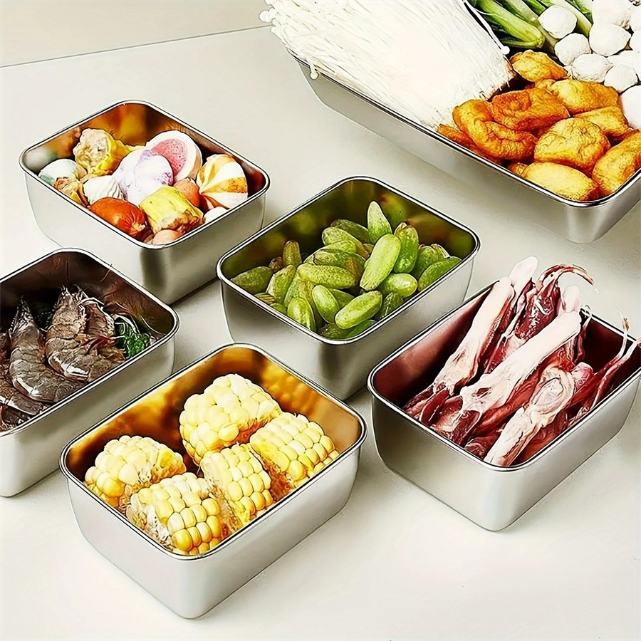 1/3/5pcs Stainless Steel Food  - Food Storage Time review and price