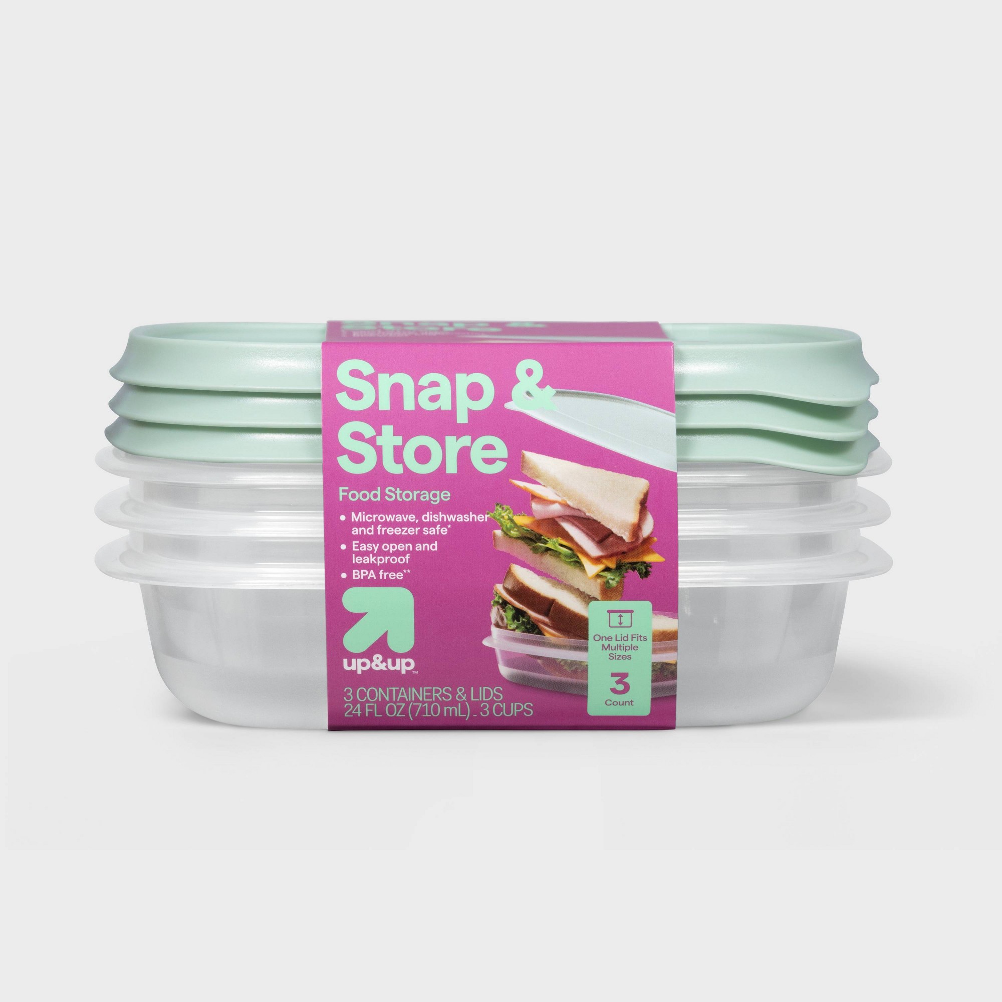 3ct Square Food Storage Contai - Food Storage Prep Containers review and price